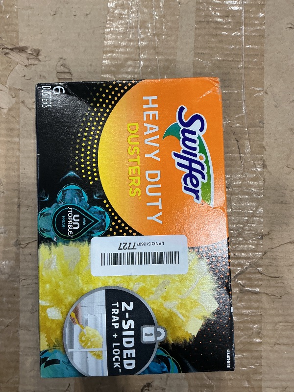 Photo 1 of **Partial Set**
Swiffer Dusters Heavy Duty, Feather Head Multi-Surface Duster Refills for Cleaning, Unstopables, Yellow, 24 Count (4 Packs of 6)