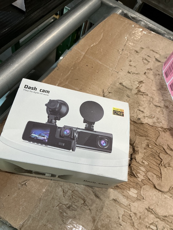 Photo 1 of 1080P Dual Dash Camera for Car Front and Inside Dashcam Car Security Video Recorder,170°Wide Angle Vehicle Cam,WDR,G-Sensor,2’’ IPS Screen,Loop Recording,Night Vision (Dual Dash Cam Without Card)