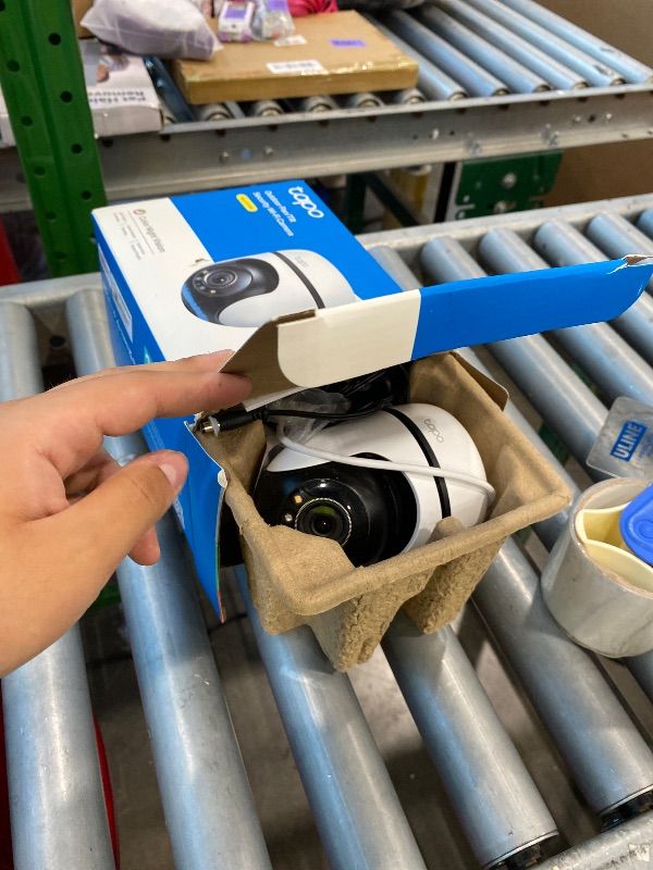 Photo 1 of [LOCKED] Tapo 2K Outdoor Wired Pan/Tilt Security Wi-Fi Camera, 360° View, Motion Tracking, Works w/Alexa & Google Home, Color Night Vision, Free AI Detection, Cloud & SD Card Storage(up to 512GB), Tapo C510W