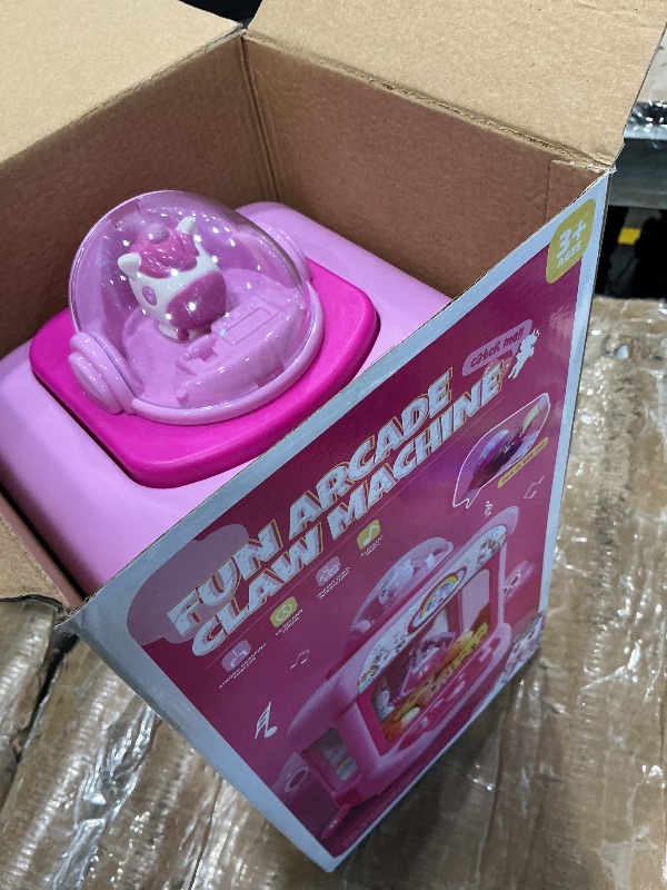 Photo 1 of **UNTESTED**
Mini Claw Machine for Kids - Unicorn Candy Grabber Vending Machine Toy with 20 Plush Prizes, Arcade Prize Dispenser Game, Girl Toys Age 3-8, Christmas Birthday Easter Gift
