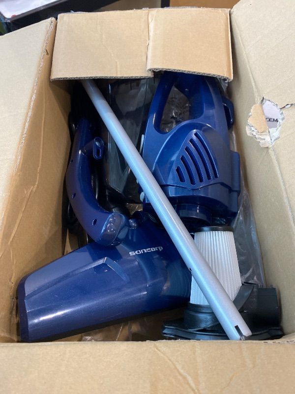View 4 of **UNTESTED**
Corded vacuum cleaners for home, 14KPa Powerful Suction with 600W Motor, Lightweight Stick Vacuum Cleaner, Converts to Handheld with Washable Filter, Vacuum for Pet Hair, Carpet, Hard Floors, offices