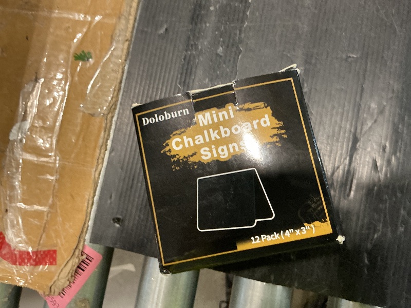 Photo 1 of 12 Pack 4"x3"Mini Chalkboard Signs for Chalk Sign for Food - Party - Buffet - Table Sign Chalkboard - Wedding - Bakery - Small