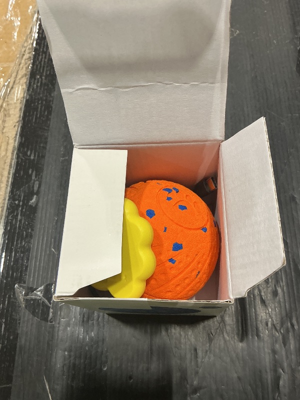 Photo 1 of **UNTESTED**
Affiuya Interactive Dog Toy Ball with Remote: Automatic Bouncing, Vibration and Jumping Action Interactive Toy, Durable Duraspin for Aggressive Chewers, Rechargeable, for Indoor & Outdoor Use Orange.