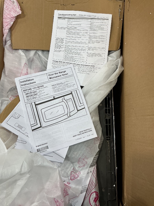View 6 of ***FINAL SALE NO RETURN *** GE 30" Over-the-Range Microwave, 1.6 Cu. Ft., 1000 Watts, 300 CFM Hood Vent, LED Lighting, Auto Defrost, Easy Mount Install, Stainless Steel, JVM3160RFSS