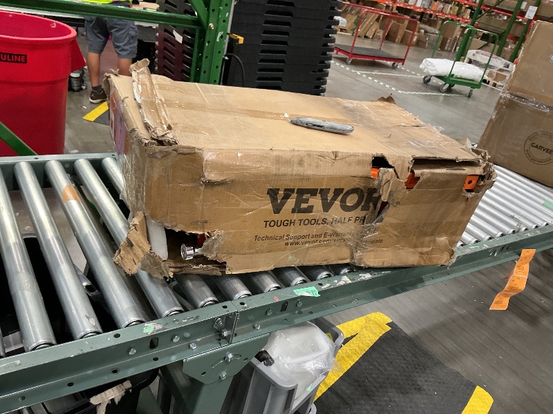 Photo 1 of **UNTESTED**
VEVOR Hydraulic Lift Table Cart, 330 lbs Load Capacity, 50-Inch Lifting Height, Manual Single Scissor Lift Table with Non-Slip Pad and 4 Wheels, Orange, Alloy Steel