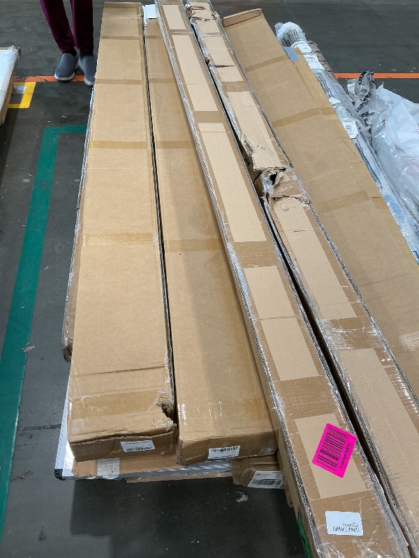 Photo 1 of **UNTESTED**
OUZUGIE WPC Acoustic Slat Wall Paneling, 8-Pack 96 x 6 Inches 3D Wall Panels for Interior Wall Decor,Living Room,TV Background,Study Room,Office Spaces,Bedroom,High Grille