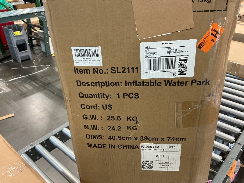 Photo 1 of ***UPDATED 6/14*** WELLFUNTIME Inflatable Water Slide, Bounce House with Water Bucket, Deep Pool, Climbing Wall with Rope, Bouncy Castle with Air Blower