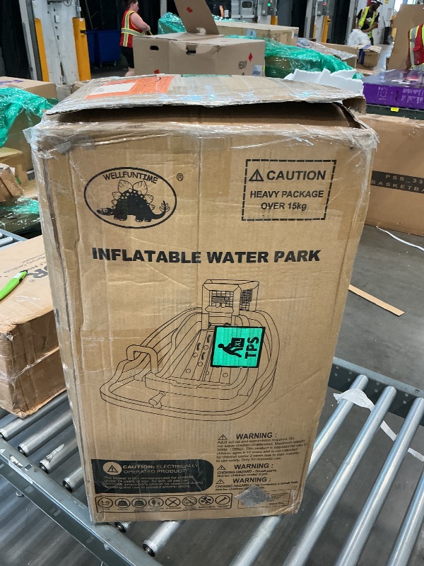 Photo 1 of ***UPDATED 6/14*** WELLFUNTIME Inflatable Water Slide, Bounce House with Water Bucket, Deep Pool, Climbing Wall with Rope, Bouncy Castle with Air Blower