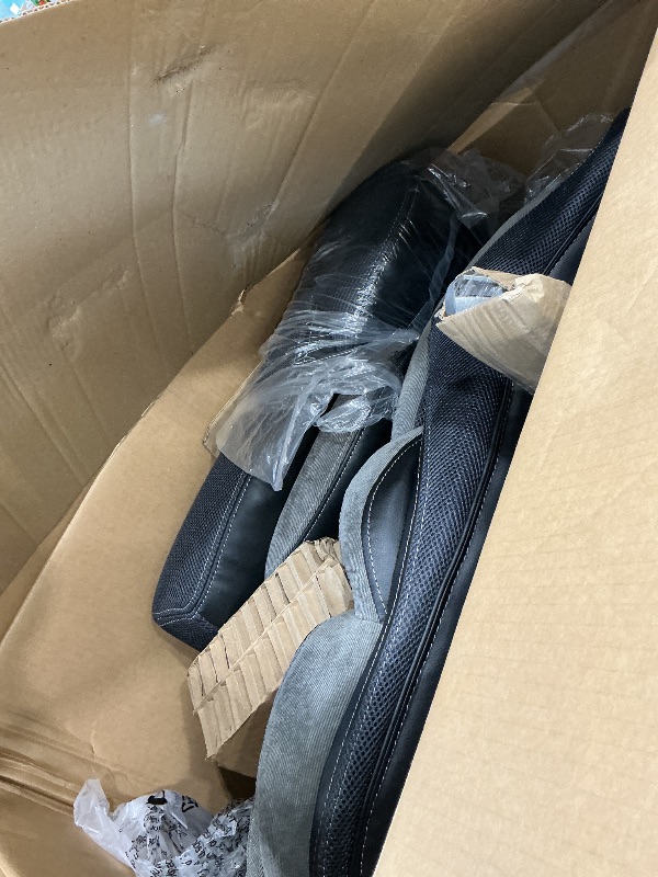 Photo 1 of *** AS IS ALL SALES  FINAL NO RETURNS ***Serta Jackson Big and Tall Executive Home Office Chair with Smart Layers Technology, Wide Seat Cushion, Modern Comfy DeskChairs with Rolling Swivel Wheels, Bonded Leather, Black