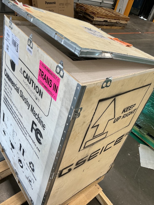 Photo 1 of ***UPDATED 5/30*** Slushy Machine Dual Tank 18 Minute First Batch 6.4 Gals Capacity Slushie Machine 6-9.5 Gallons Per Hour High Output 1800W Margarita Machine for Bars Restaurants Pool Party Catering Events Business CRATE JUST OPEN FOR PROCESS BRAND NEW I