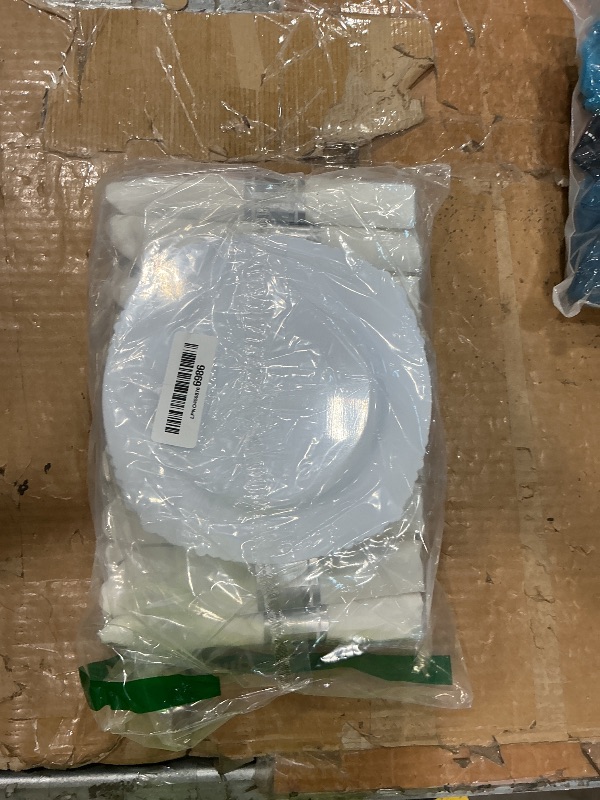 Photo 1 of *PARTIAL SET - See Clerk Notes*
Bestluck 350PCS Silver Plastic Plates for 50 Guests, Disposable Dinnerware Sets Include 100 Silver Rim Plastic Plates, 50 Silverware, 50 Pre Rolled Napkins for Party, Wedding & Decor