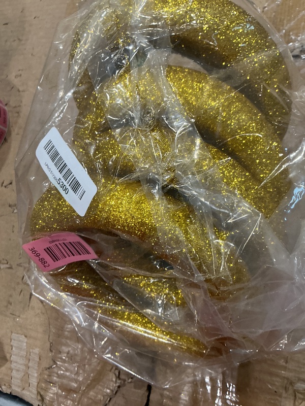 Photo 1 of 12 Pack Gold Ring Birthday Party Decoration 4" 6" 8" Gold Power Forms Rings Glitter Wreath Circle Table Centerpiece Movie Cartoon (6)