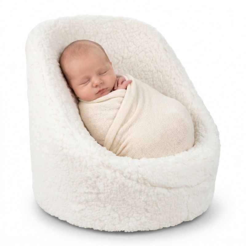 Photo 1 of **USED**
Child Photography Propsï¼Œ Cotton Newborn Photo Sofa Seat Mini Posing Cushion ï¼ˆ White ï¼‰