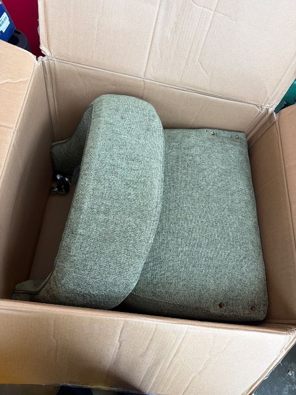 View 3 of *PARTIAL SET - ONLY 1*
KISLOT Upholstered Dining Chairs with Casters Easy Assembly Require Modern Barrel Armchair with Rollers for Diningroom Bedroom Livingroom Reading Room,Set of 2,Green