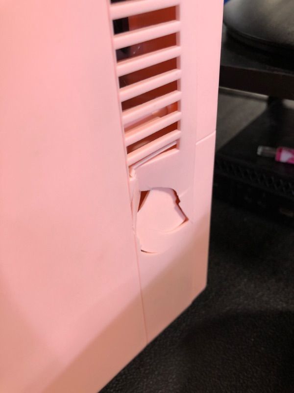 Photo 1 of **SOLD AS IS NO REFUND/RETURN** SEE COMMENTS!~
Frigidaire EFMIS171 Retro Mini Portable Personal Fridge - Ideal for Home, Office or Dorm - Includes Carrying Handle, AC/DC Wall/Car Charger (Pink)