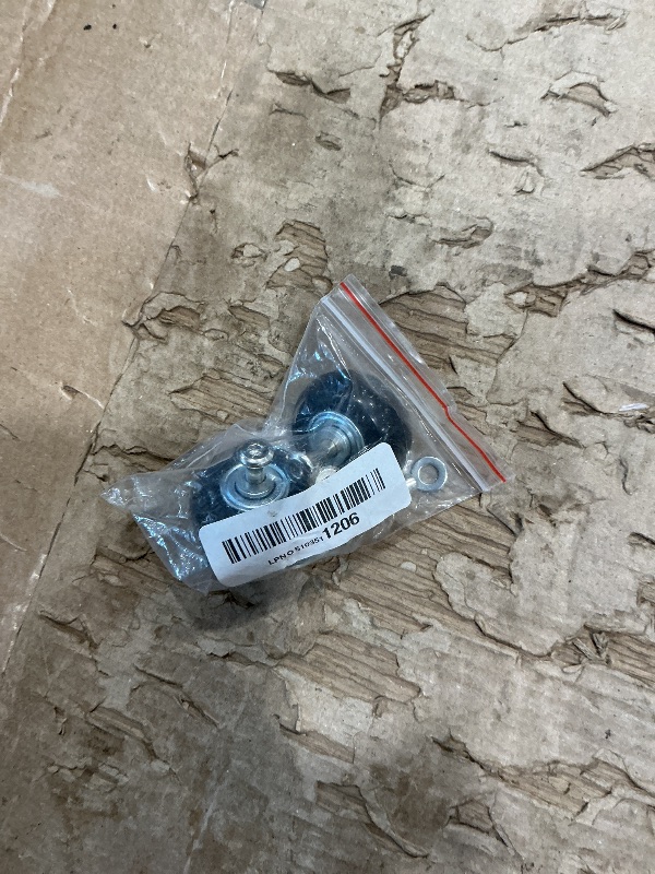 Photo 1 of 1 Pair/2pcs Luggage Suitcase Replacement Wheels 40mm, Rubber Swivel Caster Wheels 6mm Bearings Repair Kits (Black&Clear, OD40*ID6*18mm/1.57 * 0.23 * 0.7in)