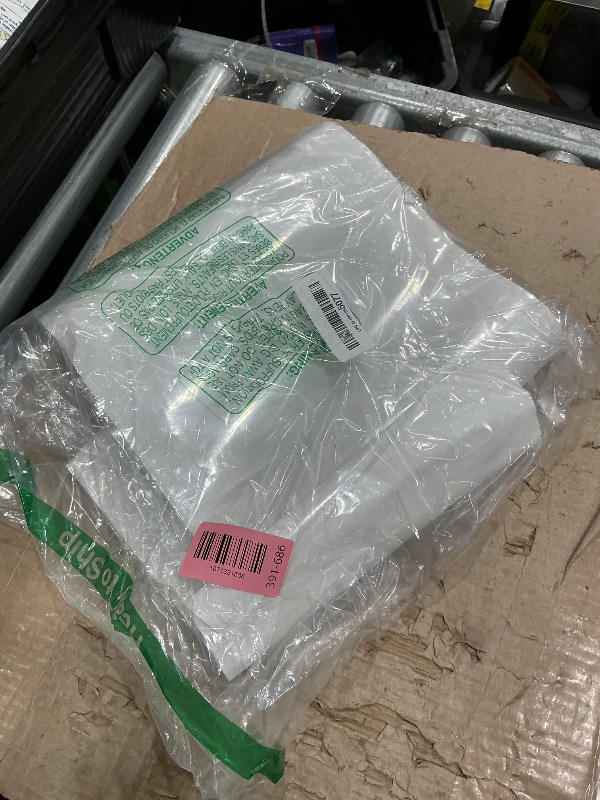 Photo 1 of 100 Pcs Self Adhesive Display Pockets 8.5 x 11 Inch Paper Sleeves Wall Protectors, and Door Communication Clear Adhesive Sheet Protector for School Index Cards Labels Storage Bin Cabinets Supplies