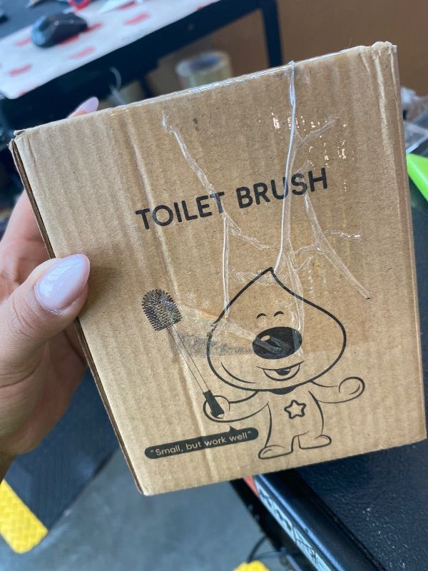 Photo 1 of *MISSING PARTS*
AONEZ Compact Toilet Brush & Holder, Stainless Steel Handle, Space Saving for Storage, Deep Cleaning, Drip-Proof, Easy to Assemble, Nylon Bristles, White & Grey