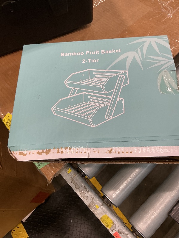 Photo 1 of **MISSING PARTS**
Merysen 2 Tier Fruit Basket For Kitchen- Bamboo Fruit and Vegetable Storage Bowl Stand For Kitchen Countertop, , Produce Basket Fruit Holder for Potato, Onion, Bread, Snack Storage
