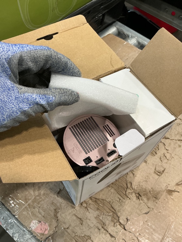 Photo 1 of [Built-in Apps & 2026 Upgraded] Mini Projector Support 4K 1080P Auto Keystone 180° Rotatable with WiFi 6 and Bluetooth 5.4, Projector Portable Compatibile with HDMI/TV Stick/Memory Stick/Laptop-Gold