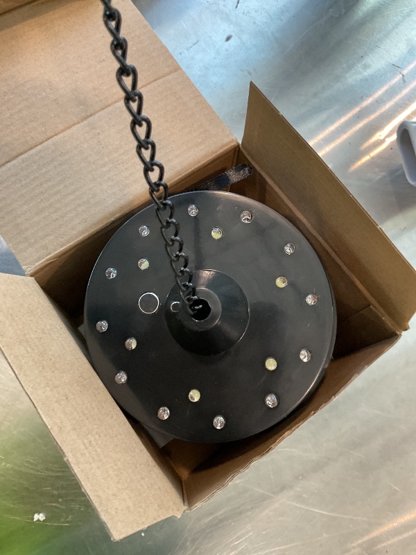 Photo 1 of ** SOLD AS IS NO REFUND/RETURN** SEE COMMENT!
Tuanse 6rpm Rotating Disco Ball Mount Electric Motor with Lights 4 Colors for 6 8 12 Inch Disco Ball (Not Included) 2 Mode for Valentine Party Djs Bands Pubs Weddings Night Clubs(Battery Style)