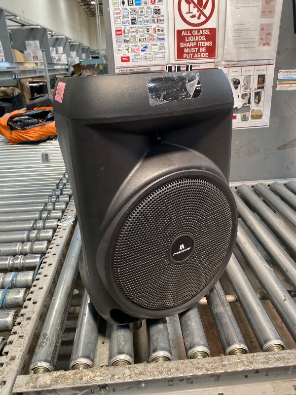 Photo 1 of **MISSING ALL ACCESSORIES** Max Power Rumble 12 Karaoke Bluetooth Trolley Speaker with Adjustable DJ Stand