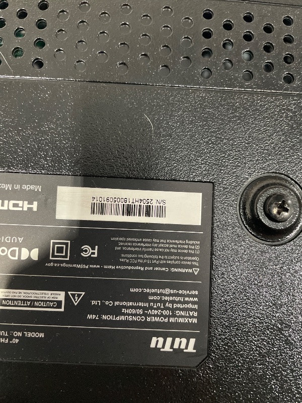 Photo 1 of **damaged** TuTu 40-Inch FHD Non-Smart LED TV