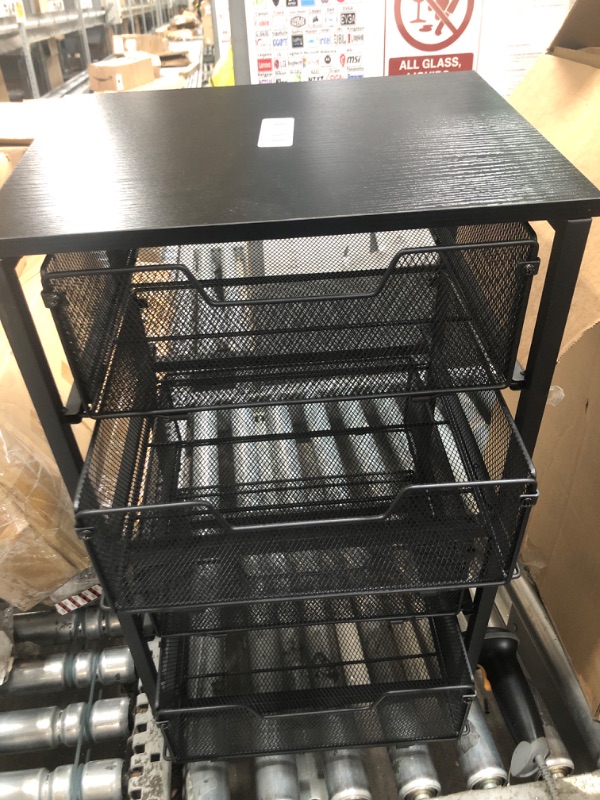 Photo 1 of *** MISSING PARTS ****
Rolling Cart with Drawers, 4-Drawer Storage Cart on Wheels with Wooden Top, Metal Utility Cart with Storage Drawers, Craft Storage Art Cart for Classroom, Office, Kitchen, Bedroom,Patent Pending
