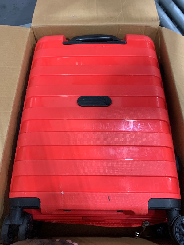 Photo 1 of Luggage with Spinner Wheels - Red