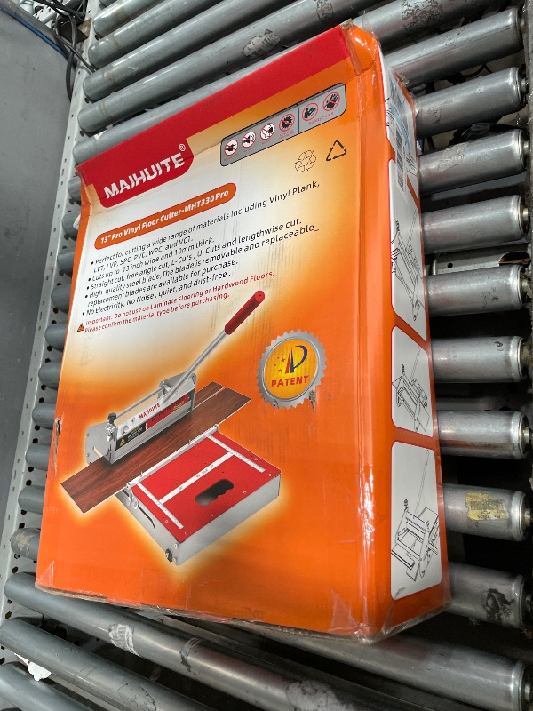 Photo 1 of 10mm Thick Floor Cutter - 13" Pro Vinyl Floor Cutter for LVP, LVT, WPC, SPC, PVC, VCT, Rigid Core Vinyl Flooring - Honing Stone Included - Manual Operation, No Electricity, No Noise