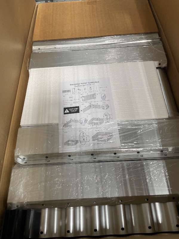 View 3 of ***SEE NOTES FOR DETAILS***
Land Guard 8×4×2 ft Galvanized Raised Garden Bed Kit, Galvanized Planter Raised Garden Boxes Outdoor, Large Metal Raised Garden Beds for Vegetables.