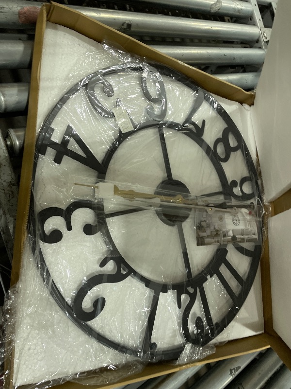 Photo 1 of 1st owned Wall Clock 24 Inch Round Analog Metal