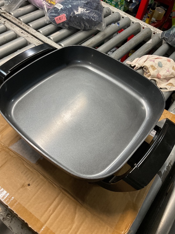 View 2 of ***PARTS ONLY***
Electric skillet and Frying Pan Nonstick Ceramic Coating 12”x12” Black