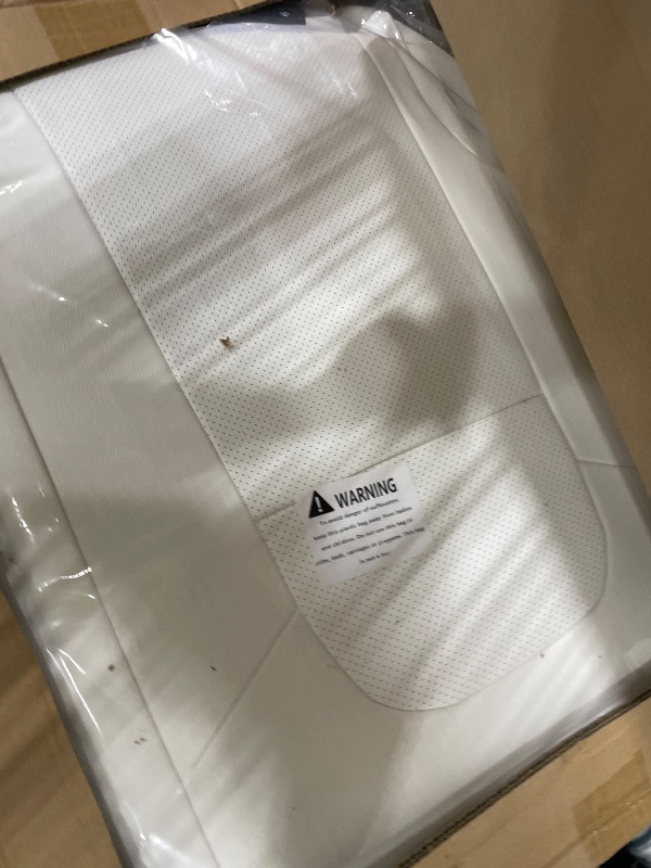 Photo 1 of AOMSAZTO White Seat Cover Set for Tesla Model Y (2020-2025)