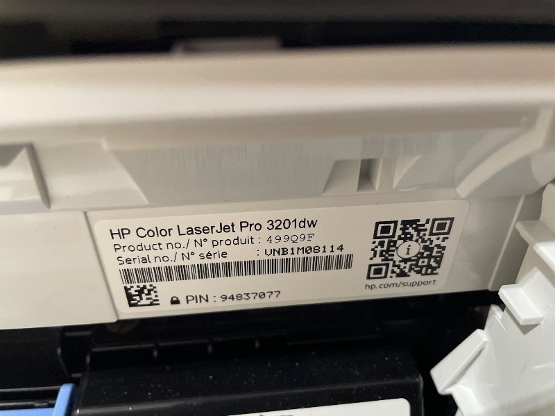 Photo 1 of **SOLD FOR PARTS/NEEDS FIX** HP Color LaserJet Pro 3201dw Wireless Color Printer