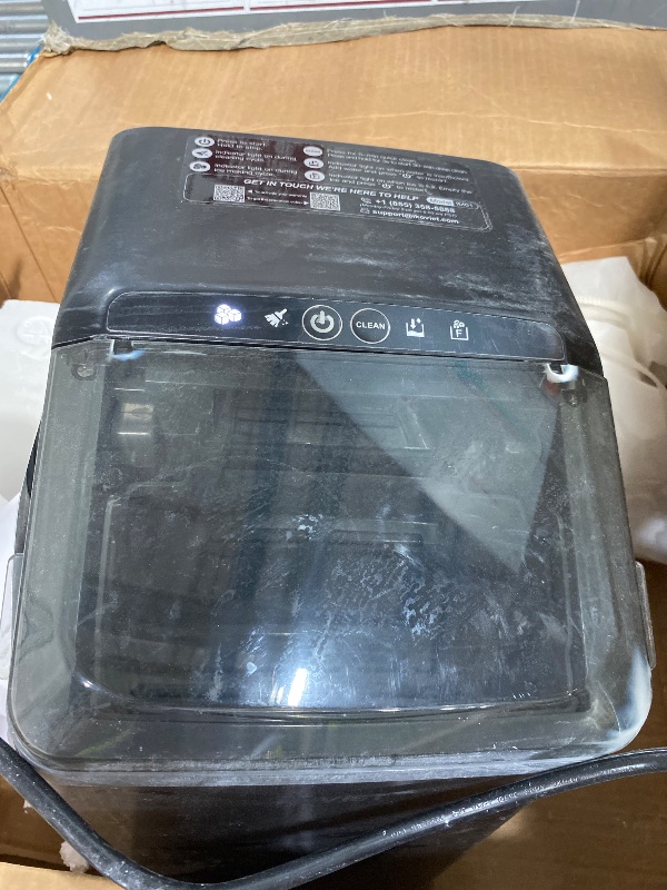 View 3 of **FOR PARTS ONLY, HEAVILY DAMAGED**KOVIET Nugget Ice Maker - 42lbs/Day, Countertop, Black