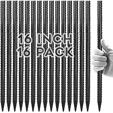 Photo 1 of Straight Rebar Stakes 16 Inches (16pcs) Heavy Duty Straight