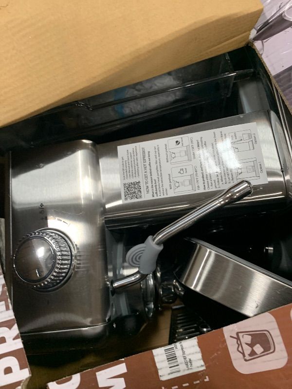 View 3 of **PARTS ONLY** AMZCHEF Espresso Machine, 58mm Professional Home Espresso Maker with Pressure Gauge