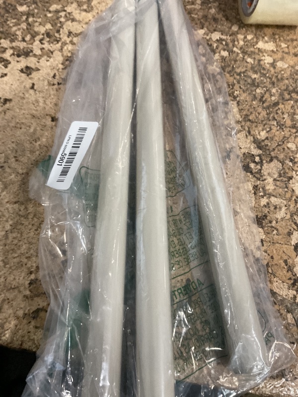 Photo 1 of ** MISSING DRAPERY ROD**White Curtain Rods for Windows 28 to 48 Inch, Heavy Duty Curtain Rod Set with Brackets, Decorative Adjustable Curtain Rods for Bedroom, Living Room, 5/8" Metal Drapery Rod