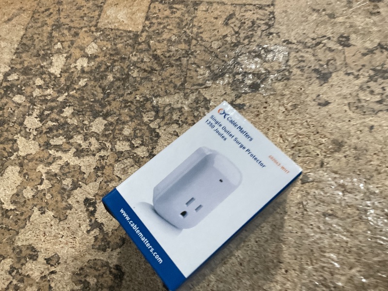 Photo 1 of [ETL Listed] Cable Matters 1350J Single Outlet Surge Protector, White