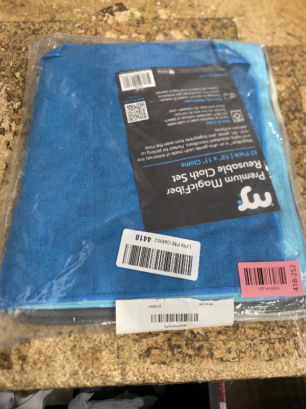 Photo 1 of (missing items) MagicFiber Microfiber Cleaning Cloth, Rags & Dish Towels, 12pk, Large 13x11