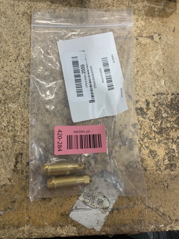 Photo 1 of 2 Pcs Basin Sink Clicker Pop Up Tub Drain Stopper Sink Pop Up Stopper Pop Up Bolt Basin Bath Sink Drain Click Clack Replacement Plug Bolt Spring Brass Push Spring Plug for Most Sink Tub Basin Drain