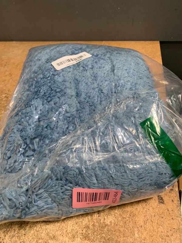 Photo 1 of ****Has stuff stuck on rug**** Ruggnovea Blue Bath Rug 24" x 17"