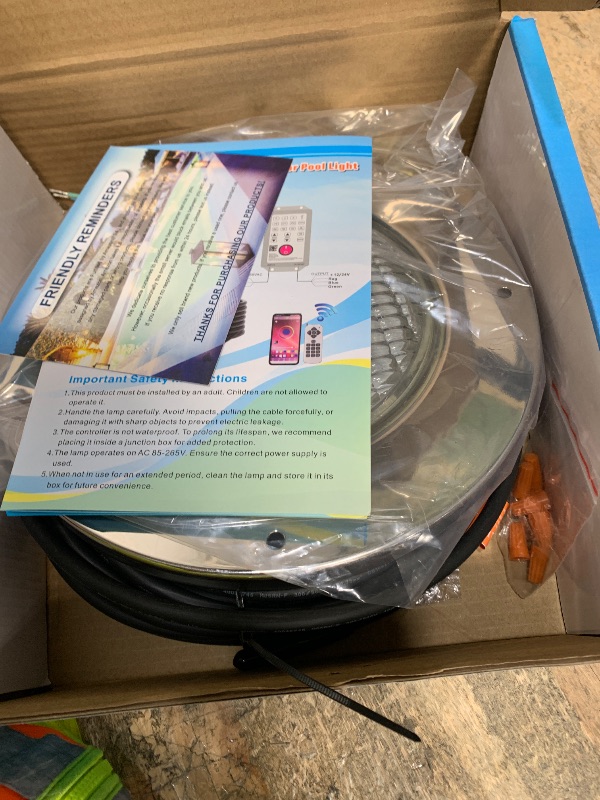 Photo 1 of 10 Inch LED Pool Light for Inground Pool 60W Color Changing Pool Lighting