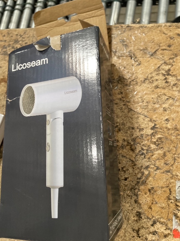 Photo 1 of 1600W Small Foldable Travel Hair Dryer, White