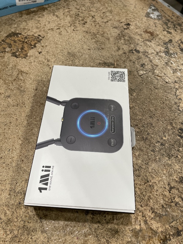 View 2 of 1Mii B06TX Bluetooth 5.3 Transmitter for TV to 2 Wireless Headphone/Speaker