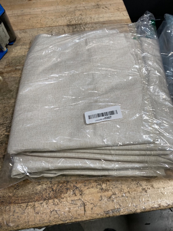 Photo 1 of 100% Blackout Linen Curtains - Cream