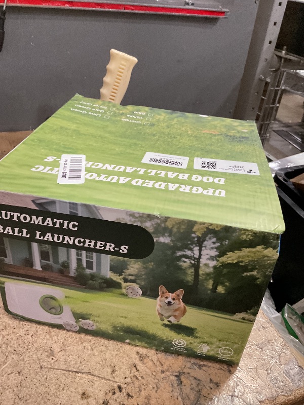 View 2 of **USED**
Automatic Dog Ball Launcher, Upgraded Dog Ball Throw Launcher, Adjustable Distance 20-45FT, for Small/Medium Dogs, with 3 2.3-inch ETPU Balls, Indoor and Outdoor Interactive Toys