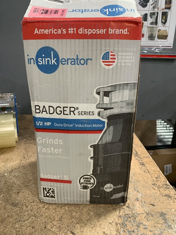 Photo 1 of *PARTS ONLY*
InSinkErator Badger 5 1/2 HP Garbage Disposal