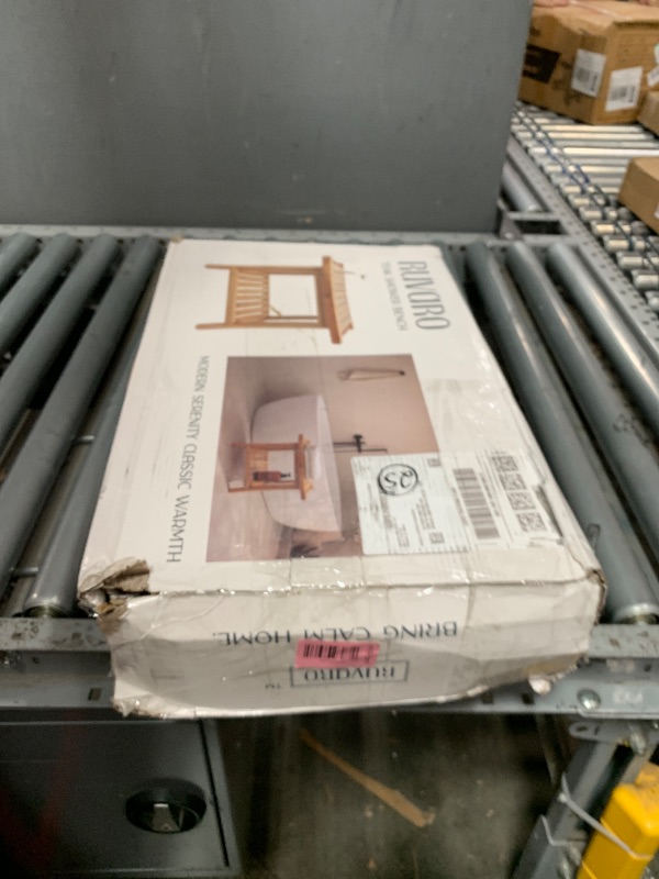 View 2 of **FOR PARTS ONLY**(MISSING PIECES)
Ruvaro Teak Shower Bench with Storage Shelf